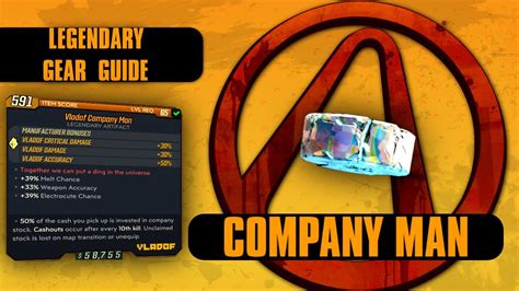 Borderlands 3 Company Man Legendary Gear Guide YouTube