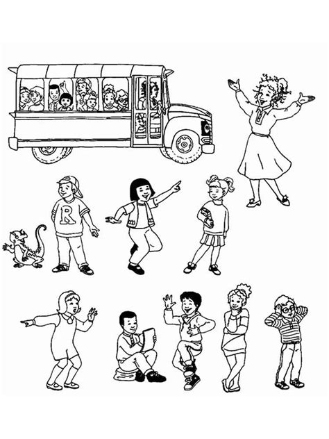 Magic School Bus Coloring Pages Best Coloring Pages For Kids