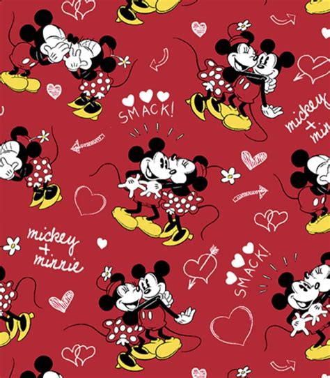 Minnie And Mickey Mouse Kissing Wallpaper