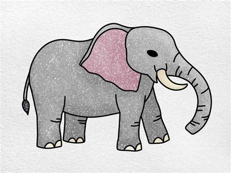 How To Draw An Elephant Helloartsy