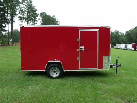 Red 6x12 All Tube Enclosed Trailer - 685 - American Trailer Pros - Cargo Trailers, Enclosed ...