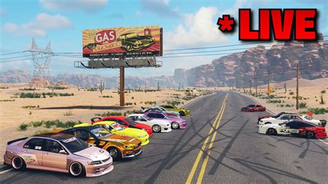 Live Car Meets Tandem Drifting Minigames Youtube