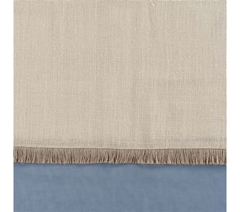 Lot De 2 Voilages 140 X 240 Cm Voile Sablé Jute Greenybel Bleu