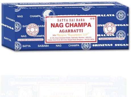 Amazon Satya Sai Baba Nag Champa Agarbatti Gms Hand Rolled