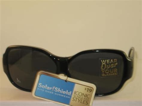 Foster Grant Polarized Solar Shield Fit Over Sunglasses Large Size F5 Ebay