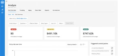 Filter On The Risk Overview Dashboard Accounts Receivable MindBridge