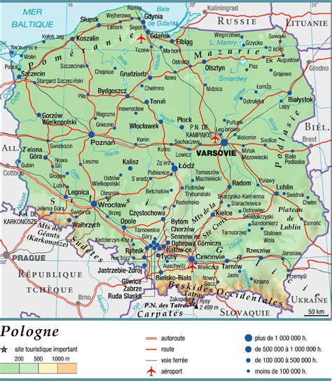 Carte De La Pologne Plusieurs Cartes Du Pays De L Est De L Europe