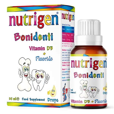 Капки за бебета и малки деца с Витамин D и Флуорид Bonidenti Nutrigen ...