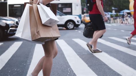 Anonymous Woman Crossing Nyc Street With Stock Footage Sbv 326791556 Storyblocks