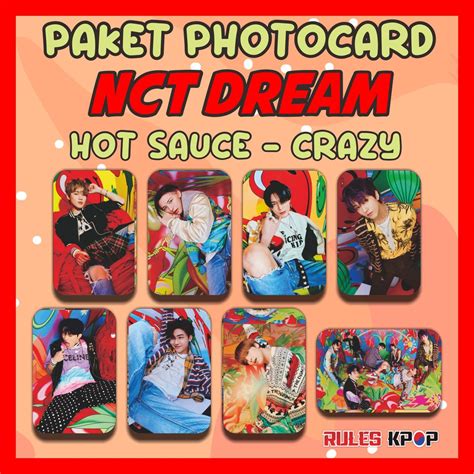 Jual Lembar Ready Photocard Nct Dream Hot Sauce Pc Nct Dream Hot