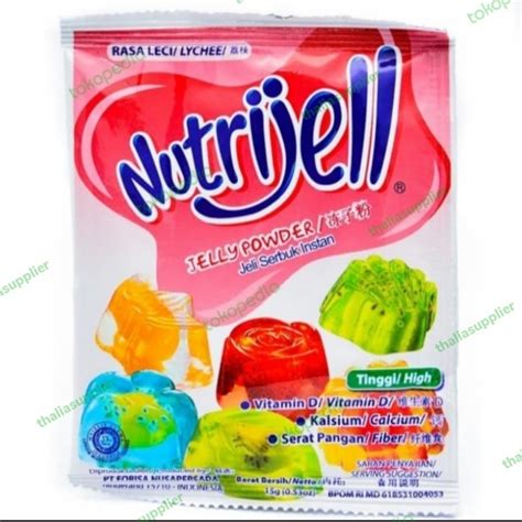 Jual NUTRIJELL LECI 15GR X 1 PCS JELLY POWDER RASA LECI KEMASAN SACHET