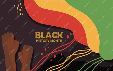 Premium Vector Hand Drawn Flat Black History Month Vector Illustration