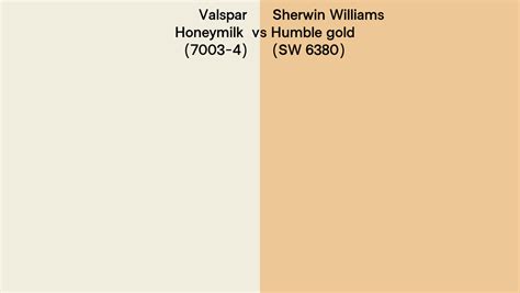 Valspar Honeymilk Vs Sherwin Williams Humble Gold Sw