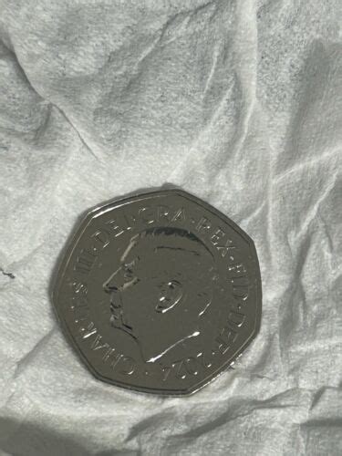 Rare Atlantic Salmon 50p King Charles III Coin Fifty Pence 2009 No