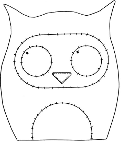Molde De Coruja Em Eva Para Imprimir De Feltro Tecido E Mais