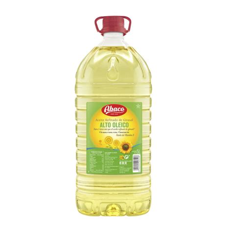 Aceite Refinado De Girasol Alto Oleico 10 Litros Aceites Abaco