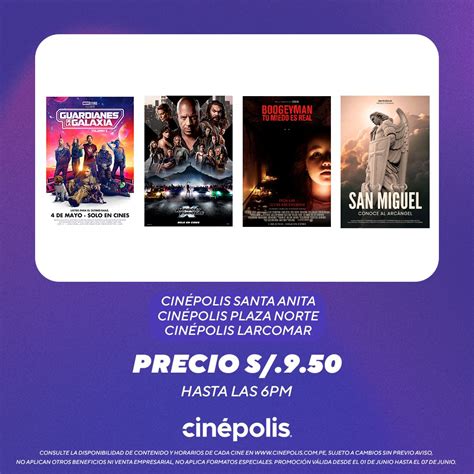 CinepolisPE on Twitter Promociones de película en Cinépolis Te