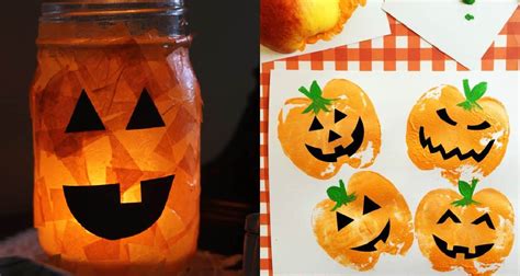 7 Halloween Kids Pumpkin Arts & Crafts - diy Thought