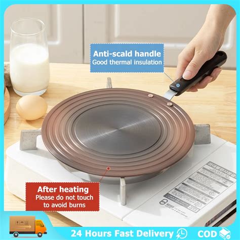 28CM Heat Diffuser For Gas Stove Thaw Board With Anti Scald Handle