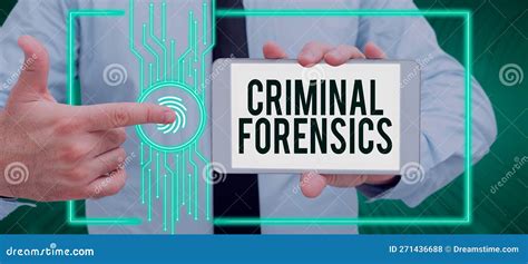 Signo De Texto Que Muestra La Criminalidad Forense Concepto De