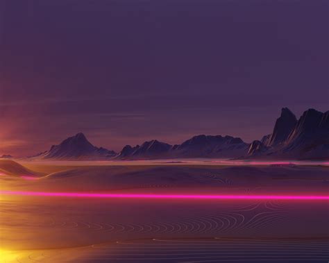 1280x1024 Neon Glow Outrun Synthwave 4k Wallpaper1280x1024 Resolution