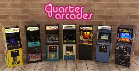 Quarter Arcades Official Ms Pac-Man 1/4 Sized Mini Arcade Cabinet by ...