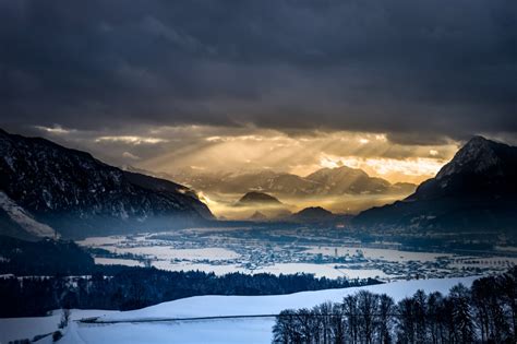 Bildet landskap natur fjell snø kald lett Sky himmel sol