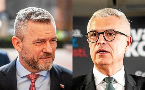 Pr Sidentielle En Slovaquie Peter Pellegrini Et Ivan Korcok Au