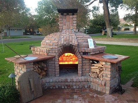 Photo Outdoor Fireplace Pizza Oven Diy Outdoor Fireplace Backyard