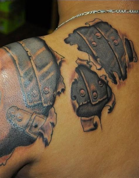 53 Amazing Armor Shoulder Tattoos Shoulder Tattoos