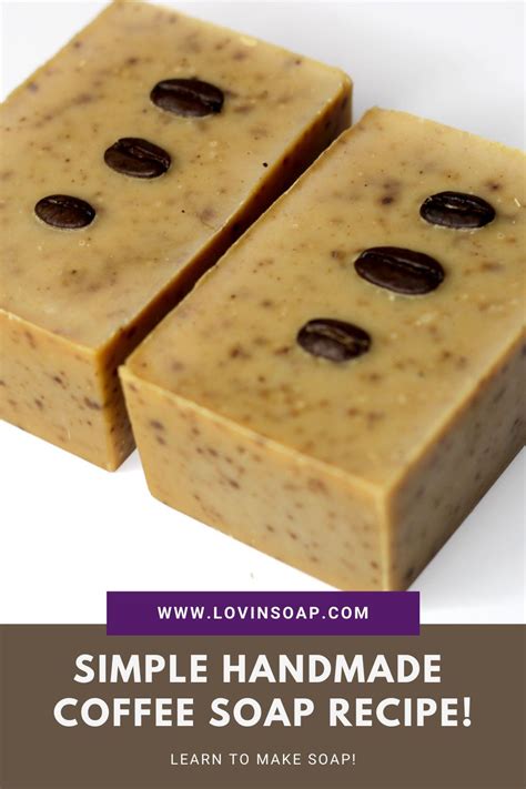 Simple Coffee Soap Recipe Coffee Soap Recipe Coffee Soap Soap Recipes