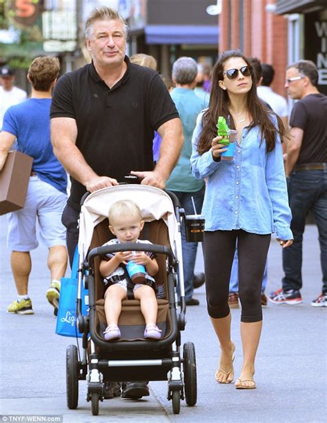 Alec Baldwin Enjoys Sunday Stroll With Wife Hilaria And Daughter Carmen