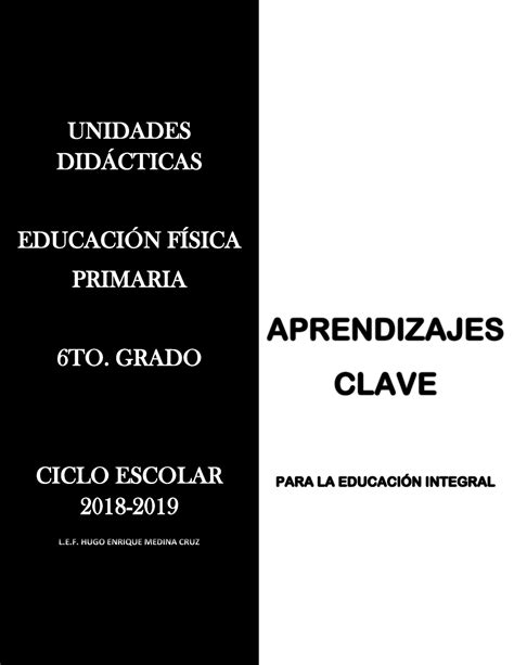 Unidades Did Cticas Unidades Did Cticas Educaci N F Sica Primaria