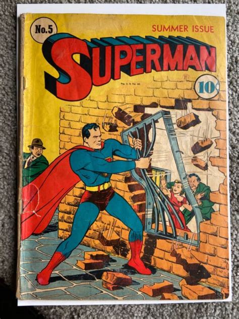 Period Comics On Twitter Rare 1940 Golden Age Superman 5 Https