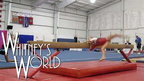 Balance Beam Wipeout Level Gymnastics Whitney Youtube