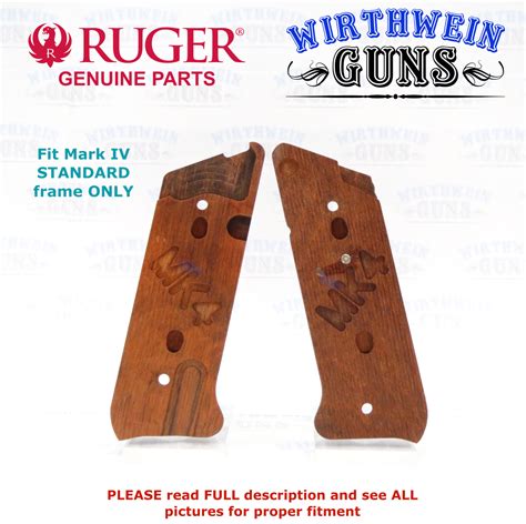 Factory Ruger Mark 4 Thumb Rest Cocobolo Wood Grips Competition Mk4 Mk