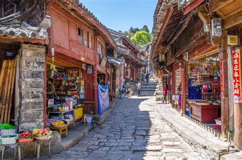 Scenic View Of The Old Town Of Lijiang In Yunnan China Editorial