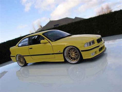 Miniature Bmw M E Ut Models Jaune E Jantes Bbs Bords Larges