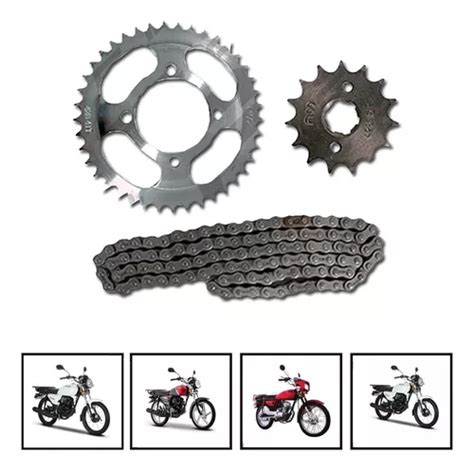 Kit Sprocket Kiirus Cad Ref Italika Dt 150 Bas 18 18 Rmb Meses Sin