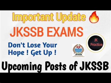 Jkssb Important Update Upcoming Posts Jkssb YouTube