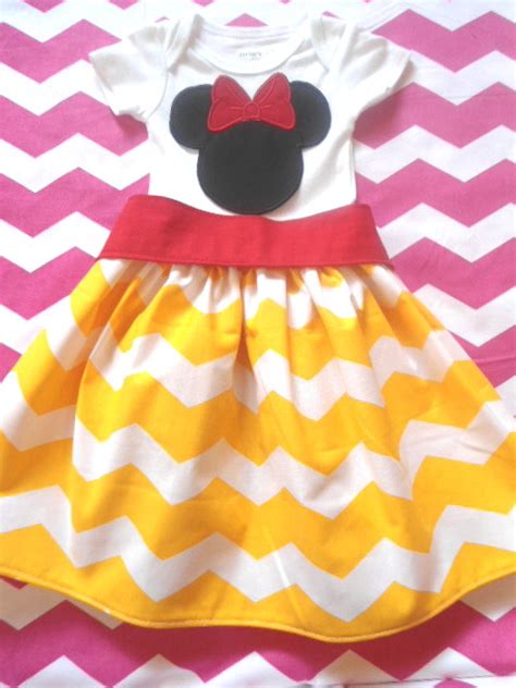 Little Debs Dresses: Minnie Mouse Disney Dress - Yellow Chevron ...