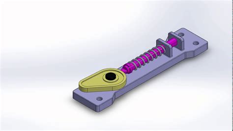 Leva De Resorte Solidworks Mec Nica Para La Automatizaci N Youtube