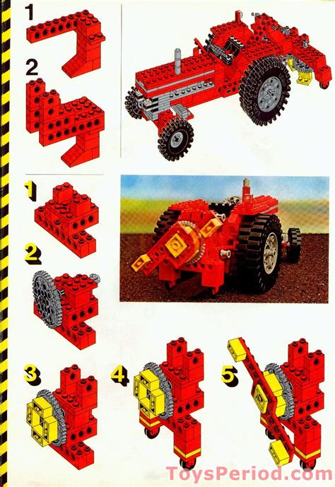 LEGO 851 Tractor Instructions And Parts List