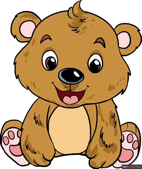 How to Draw a Baby Bear - Really Easy Drawing Tutorial