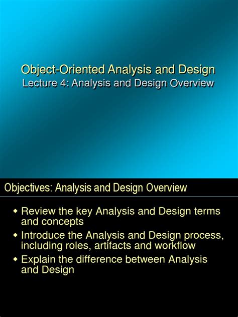 analysis design   case design
