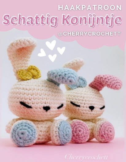 Haakpatroon Schattig Konijntje Haakinformatie Amigurumi Modelleri