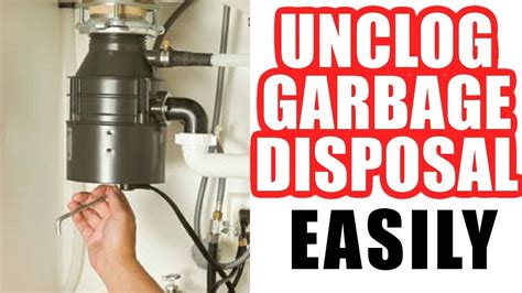 How To Unclog A Garbage Disposal Easy Step By Step Youtube