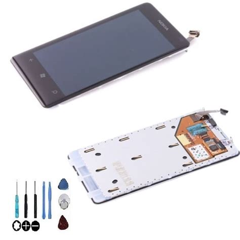 Ecran Display Lcd Complet Noir Pour Nokia Lumia