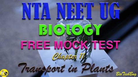 NEET Biology Chapter 11 Transport In Plants Free Online Mock Test