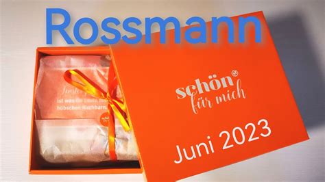 Rossmann Schön für Mich Box Juni 2023 drogerieneuheiten rossmann